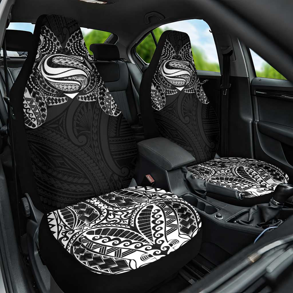 Super Samoan Traditional Tribal Art Tattoos Car Seat Cover Black Color - Polynesian Pride
