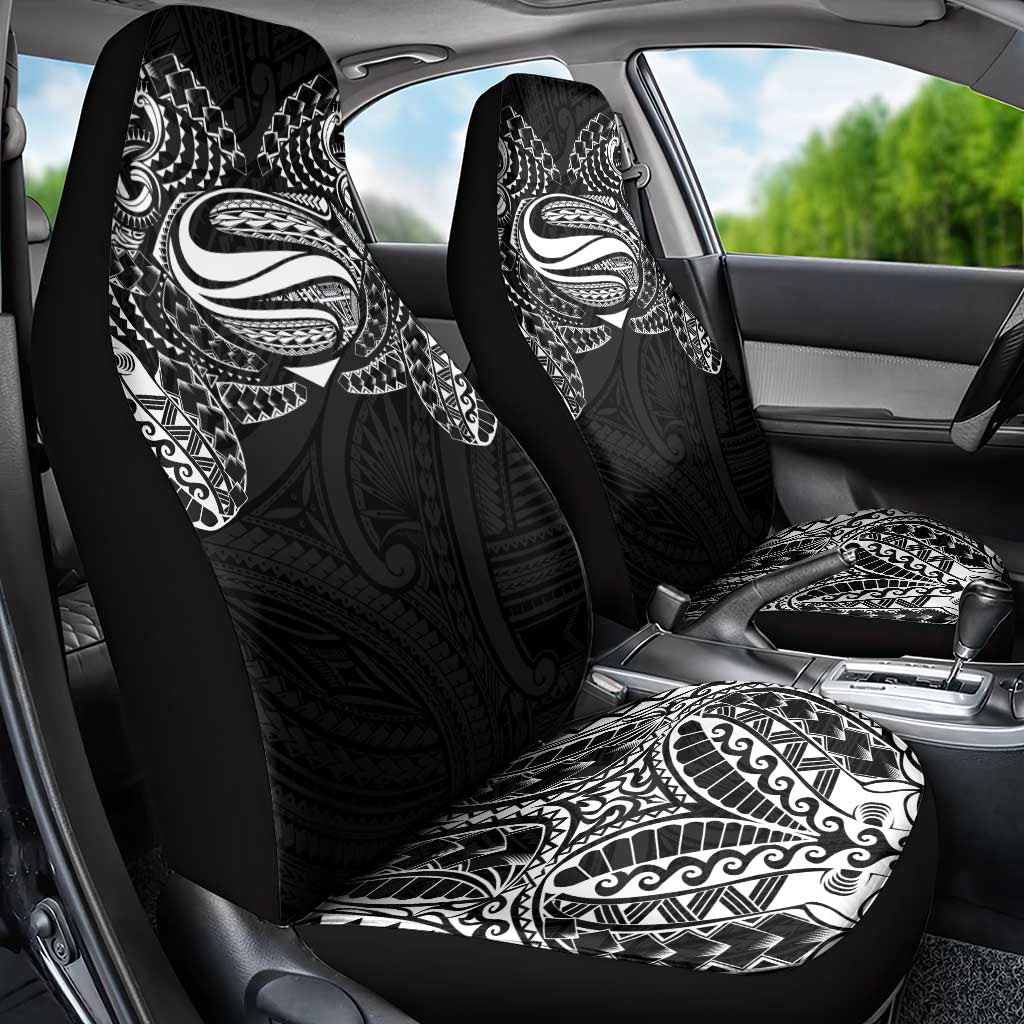 Super Samoan Traditional Tribal Art Tattoos Car Seat Cover Black Color - Polynesian Pride