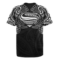 Super Samoan Traditional Tribal Art Tattoos Rugby Jersey Black Color - Polynesian Pride