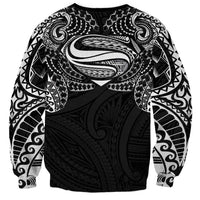 Super Samoan Traditional Tribal Art Tattoos Sweatshirt Black Color - Polynesian Pride