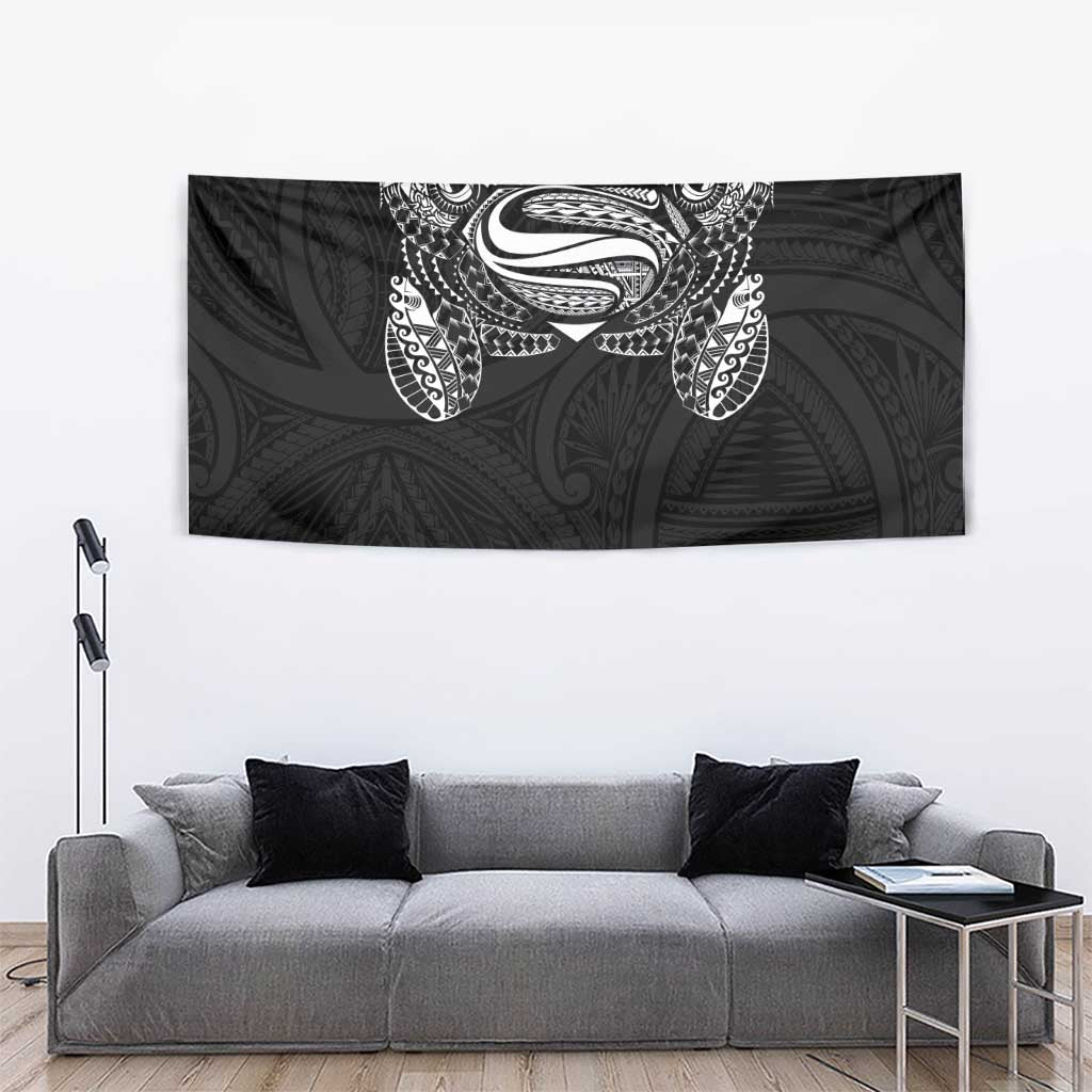 Super Samoan Traditional Tribal Art Tattoos Tapestry Black Color - Polynesian Pride