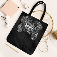 Super Samoan Traditional Tribal Art Tattoos Tote Bag Black Color LT03 Black Strap One Size Black - Polynesian Pride