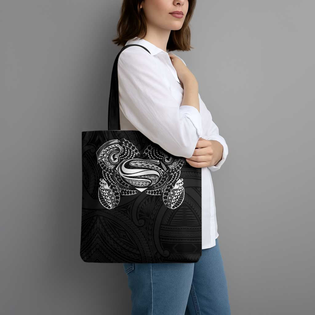Super Samoan Traditional Tribal Art Tattoos Tote Bag Black Color LT03 - Polynesian Pride
