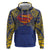 Super Samoan Traditional Tribal Art Tattoos Hoodie Blue Color - Polynesian Pride