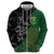 Custom Aotearoa South Africa Rugby Freedom Cup Hoodie Kiwi Warriors Haka with King Protea Symbol - Polynesian Pride