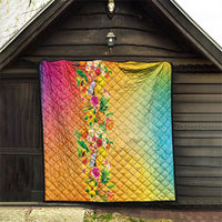 Hawaiian Tropical Fruits and Plants Quilt Kakau Pattern Summer Vibe