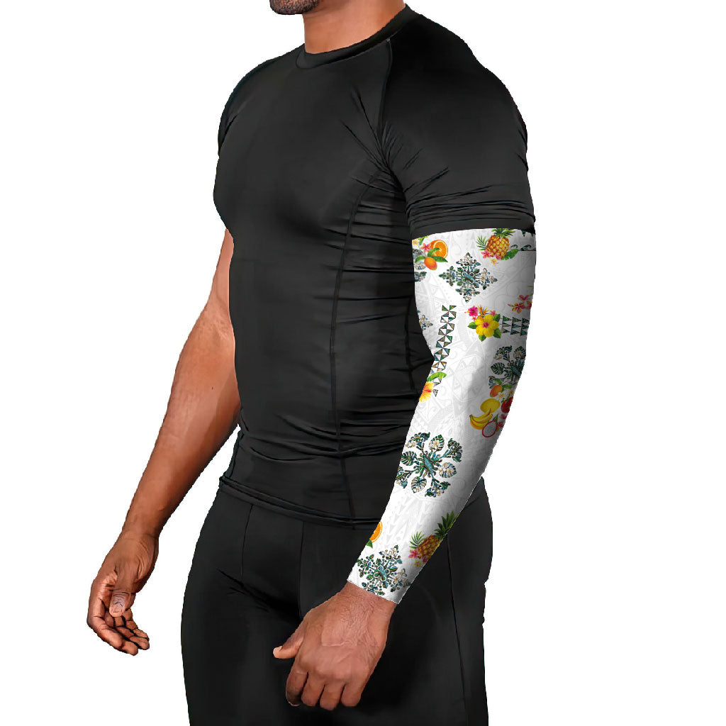 Hawaiian Quilts Arm Sleeves Tropical Fruits and Plants
