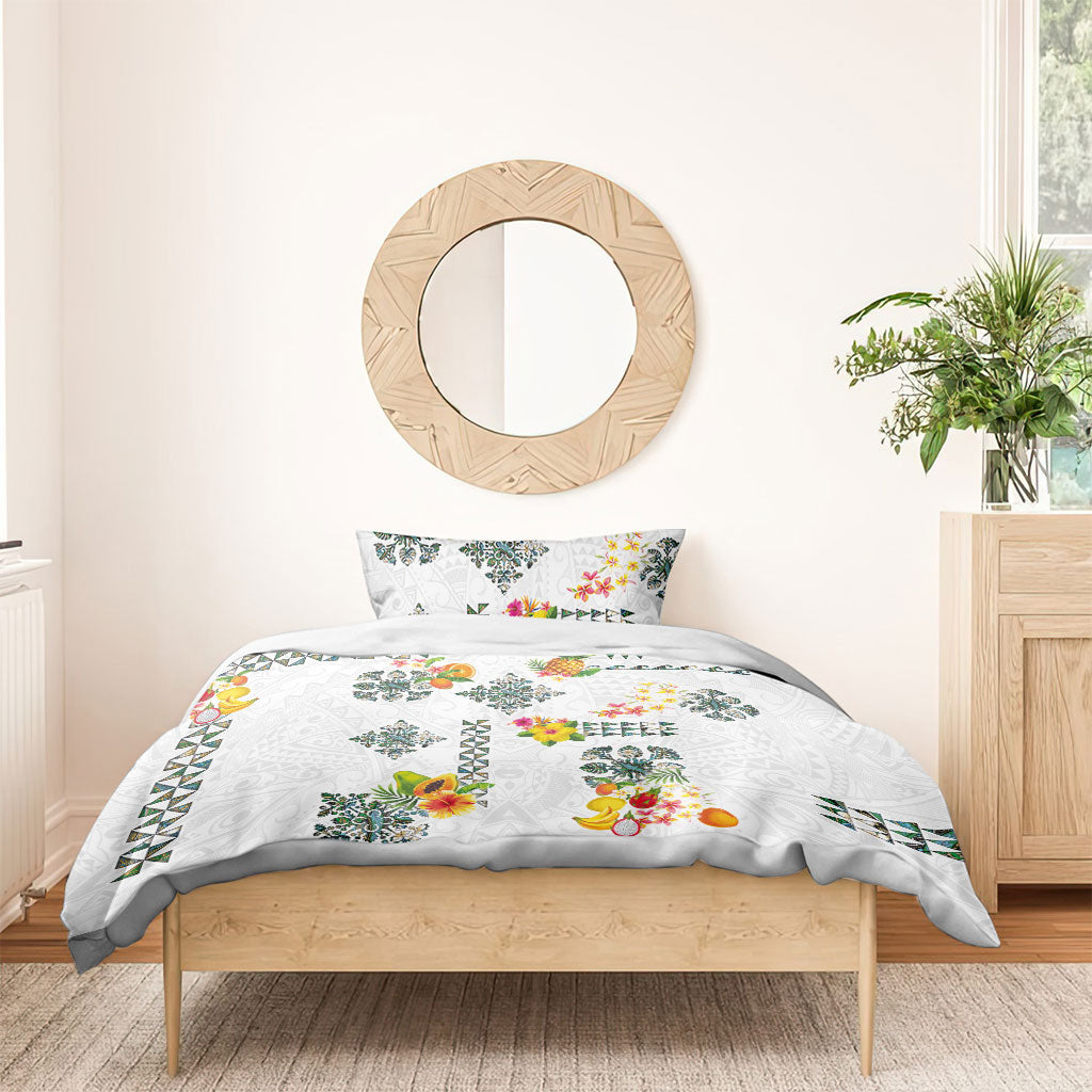 Hawaiian Quilts Bedding Set Tropical Fruits and Plants