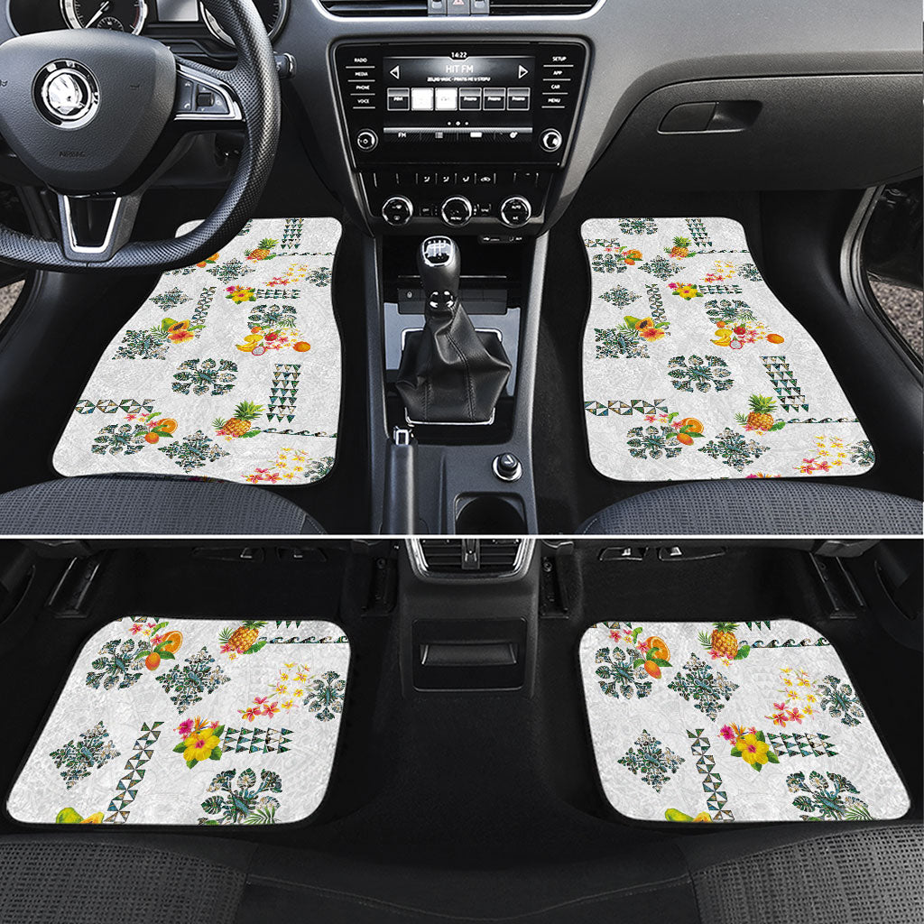 Hawaiian Quilts Car Mats Tropical Fruits and Plants