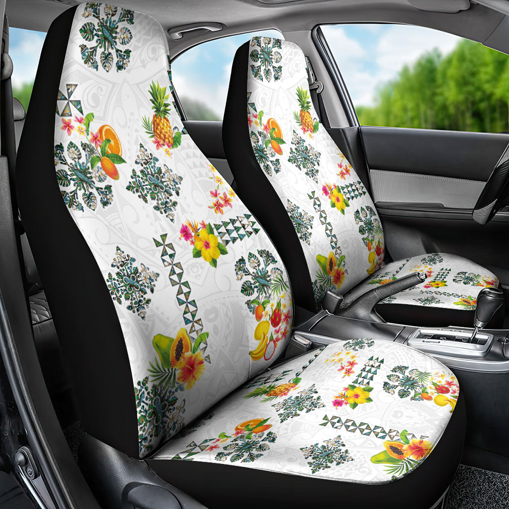 Hawaiian Quilts Car Seat Cover Tropical Fruits and Plants