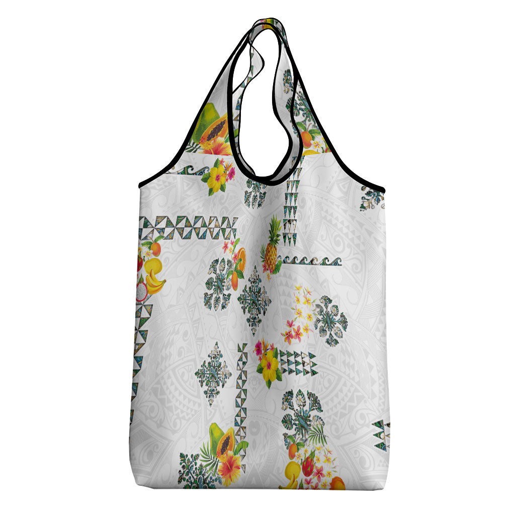 Hawaiian Quilts Grocery Bag Tropical Fruits and Plants
