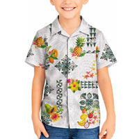 Hawaiian Quilts Hawaiian Shirt Tropical Fruits and Plants