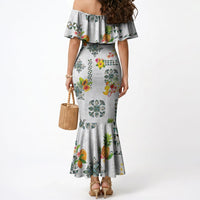 Hawaiian Quilts Mermaid Dress Tropical Fruits and Plants