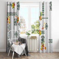 Hawaiian Quilts Window Curtain Tropical Fruits and Plants