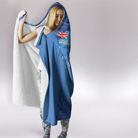 Tuvalu Heritage Hooded Blanket Map of the Islands and Polynesia Pattern