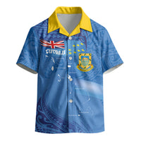 Tuvalu Heritage Kid Hawaiian Shirt Map of the Islands and Polynesia Pattern