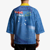 Tuvalu Heritage Kimono Map of the Islands and Polynesia Pattern