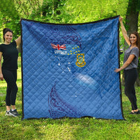 Tuvalu Heritage Quilt Map of the Islands and Polynesia Pattern