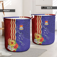 Kiribati Heritage Laundry Basket Map of the Islands and Polynesia Pattern