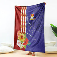 Kiribati Heritage Blanket Map of the Islands and Polynesia Pattern