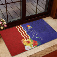 Kiribati Heritage Rubber Doormat Map of the Islands and Polynesia Pattern