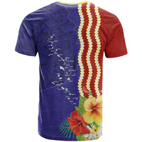 Kiribati Heritage T Shirt Map of the Islands and Polynesia Pattern
