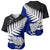 Aotearoa New Zealand Baseball Jersey Silver Fern Kiwi Bird and NZ Map with Maori Tribal Blue Style LT03 - Polynesian Pride