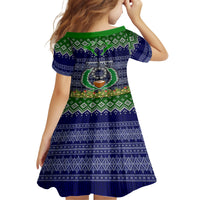 Personalised Pohnpei State Christmas Family Matching Off Shoulder Short Dress and Hawaiian Shirt Coat of Arms Beautiful Merry Xmas Snowflake LT03 - Polynesian Pride