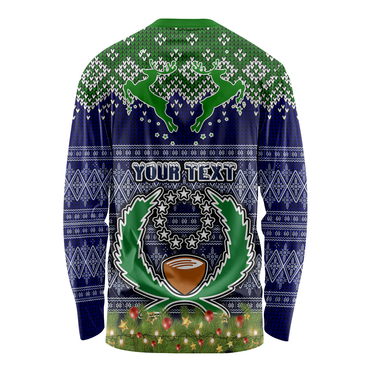 personalised-pohnpei-state-christmas-long-sleeve-shirt-coat-of-arms-beautiful-merry-xmas-snowflake