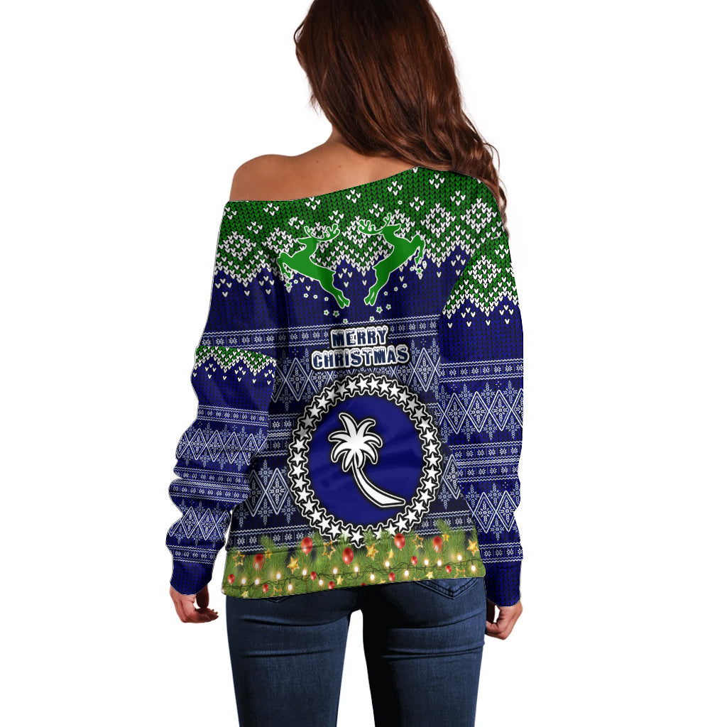 chuuk-state-christmas-off-shoulder-sweater-coat-of-arms-beautiful-merry-xmas-snowflake