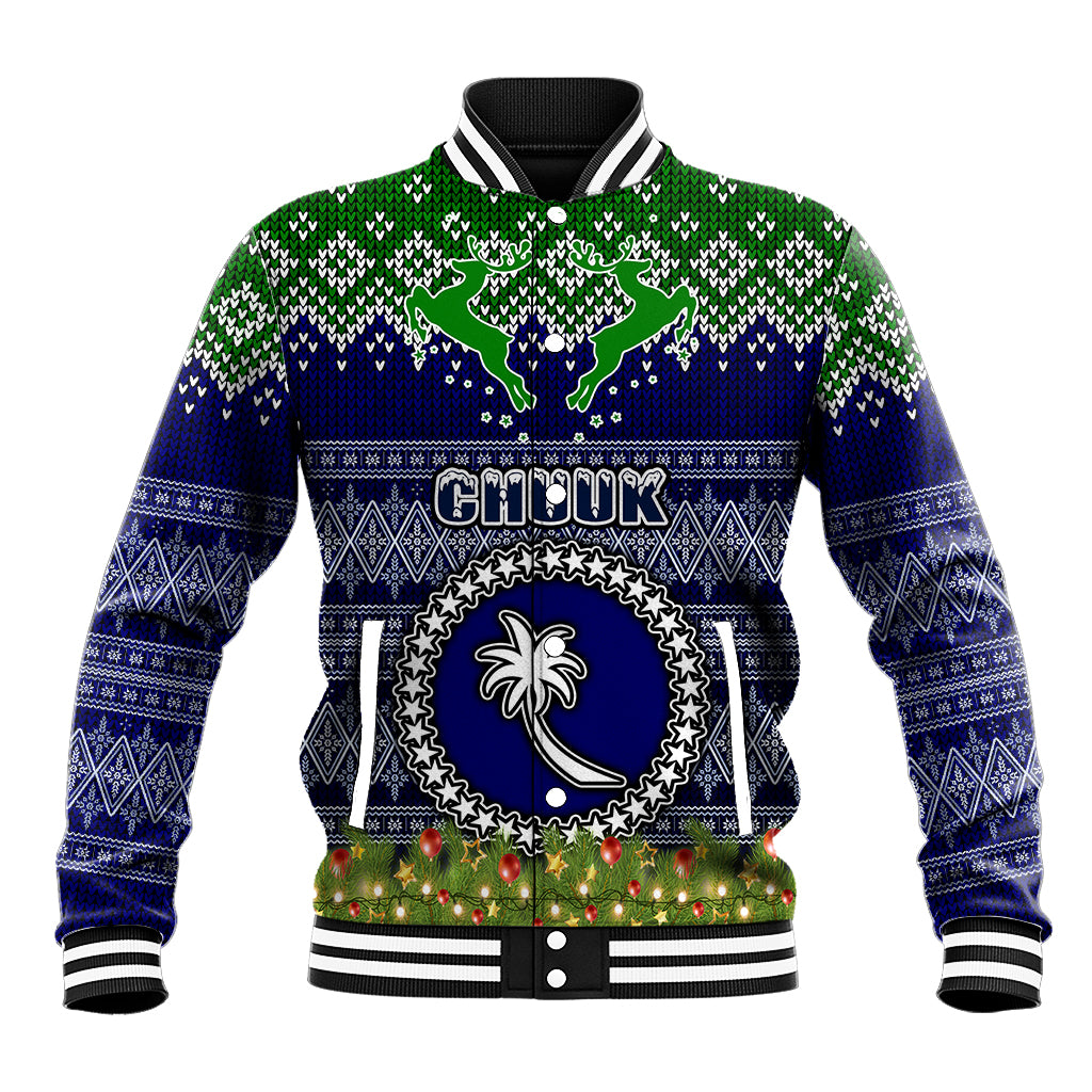 personalised-chuuk-state-christmas-baseball-jacket-coat-of-arms-beautiful-merry-xmas-snowflake