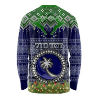 personalised-chuuk-state-christmas-long-sleeve-shirt-coat-of-arms-beautiful-merry-xmas-snowflake