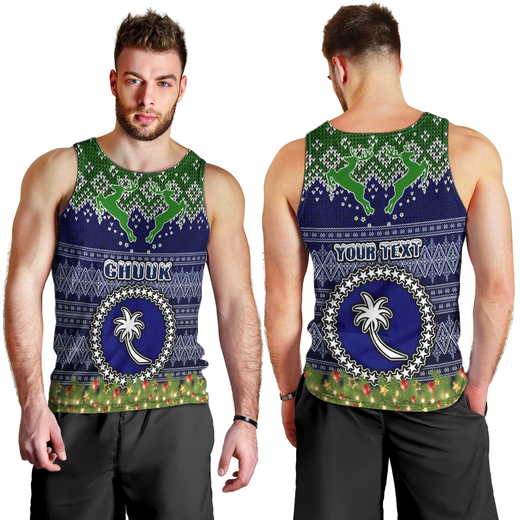personalised-chuuk-state-christmas-men-tank-top-coat-of-arms-beautiful-merry-xmas-snowflake