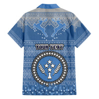 Personalised Kosrae Christmas Family Matching Tank Maxi Dress and Hawaiian Shirt Coat of Arms Beautiful Merry Xmas Snowflake LT03 - Polynesian Pride