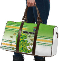 Cook Islands Va'a Race Travel Bag Te Tatau Tattoos Sporty Style Green-White Color - Polynesian Pride