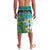 Personalised Cook Islands Va'a Race Lavalava Te Tatau Tattoos Sporty Style Turquoise Color - Polynesian Pride
