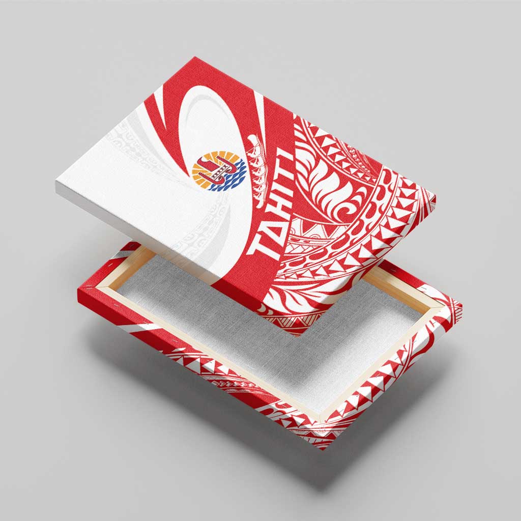 Tahiti Va'a Race Canvas Wall Art Polynesian Tattoos Sporty Style - Polynesian Pride