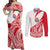 Personalised Tahiti Va'a Race Couples Matching Off Shoulder Maxi Dress and Long Sleeve Button Shirt Polynesian Tattoos Sporty Style - Polynesian Pride
