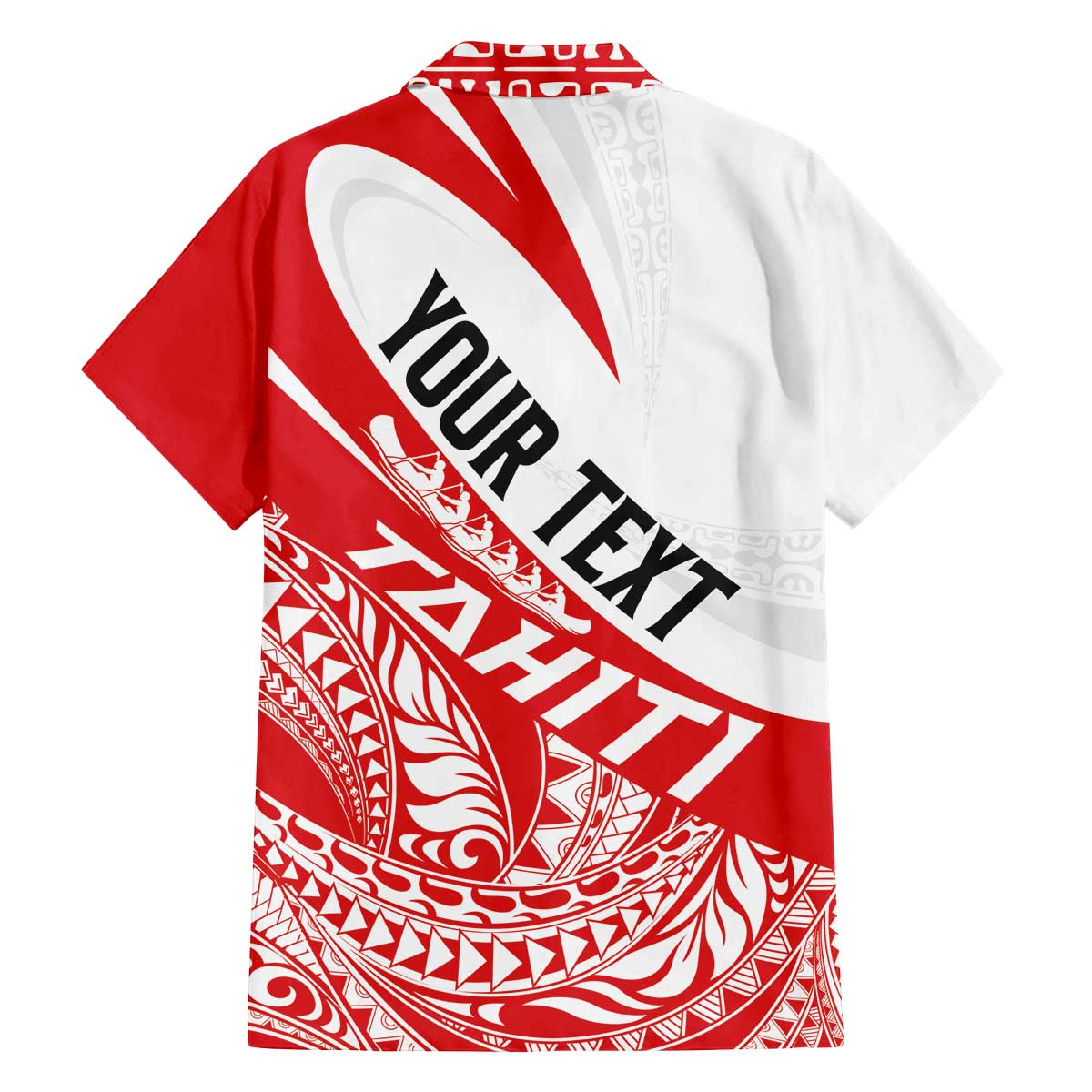 Personalised Tahiti Va'a Race Family Matching Off The Shoulder Long Sleeve Dress and Hawaiian Shirt Polynesian Tattoos Sporty Style - Polynesian Pride