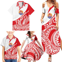 Personalised Tahiti Va'a Race Family Matching Summer Maxi Dress and Hawaiian Shirt Polynesian Tattoos Sporty Style - Polynesian Pride