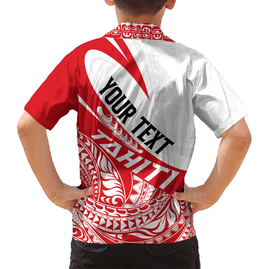 Personalised Tahiti Va'a Race Family Matching Tank Maxi Dress and Hawaiian Shirt Polynesian Tattoos Sporty Style - Polynesian Pride