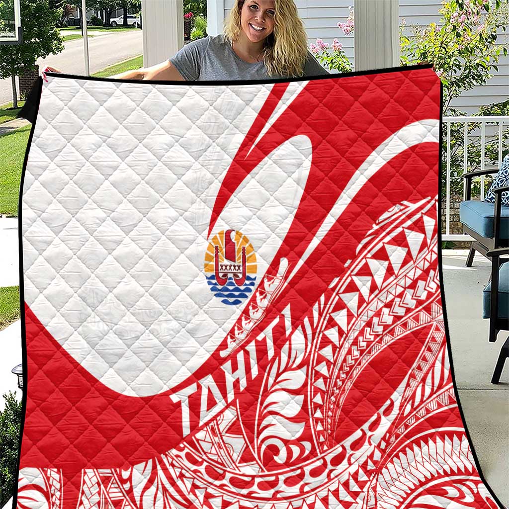 Tahiti Va'a Race Quilt Polynesian Tattoos Sporty Style - Polynesian Pride