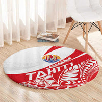 Tahiti Va'a Race Round Carpet Polynesian Tattoos Sporty Style - Polynesian Pride