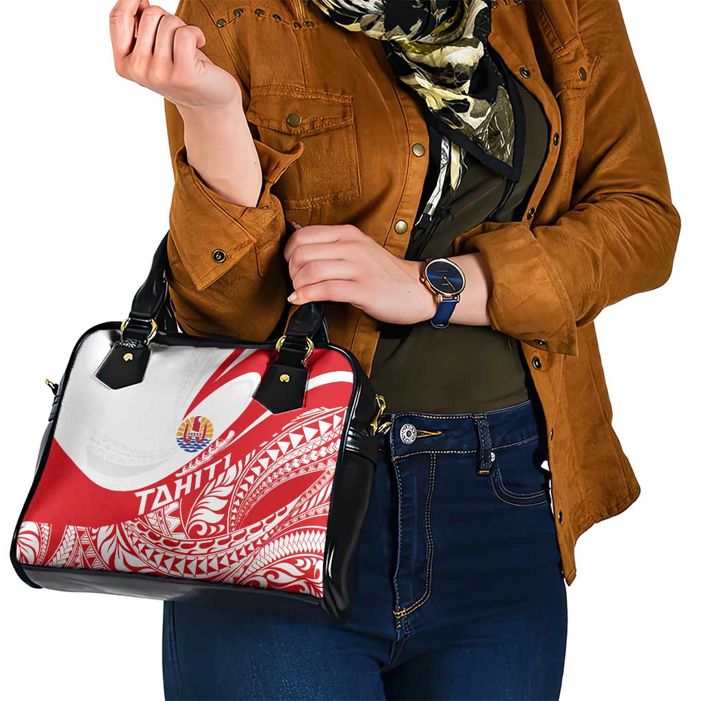 Tahiti Va'a Race Shoulder Handbag Polynesian Tattoos Sporty Style - Polynesian Pride