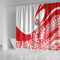 Tahiti Va'a Race Shower Curtain Polynesian Tattoos Sporty Style - Polynesian Pride