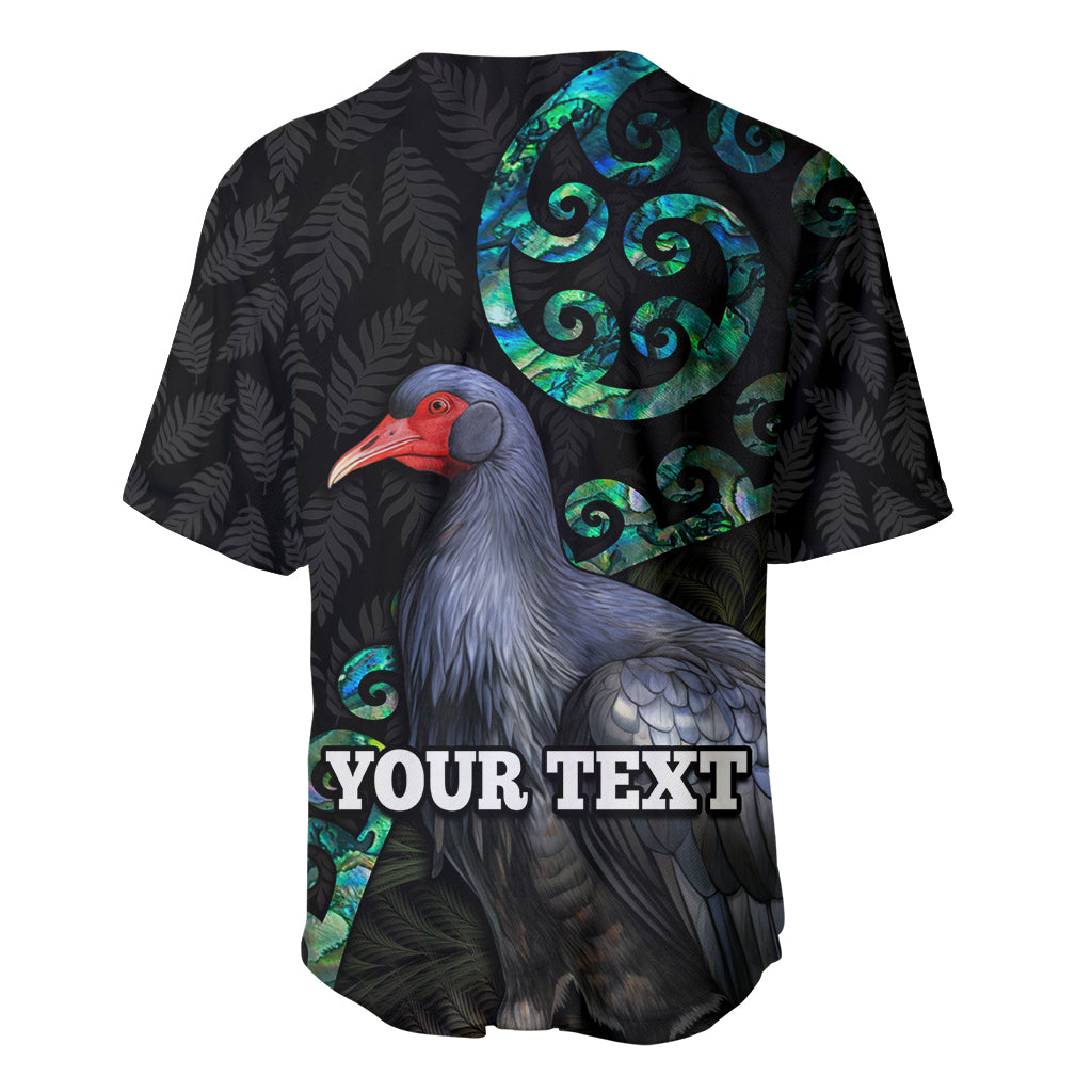 Custom Pukeko New Zealand Baseball Jersey Koru Papua Shell with Silver Fern Pattern LT03 - Polynesian Pride