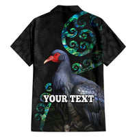 Custom Pukeko New Zealand Family Matching Summer Maxi Dress and Hawaiian Shirt Koru Papua Shell with Silver Fern Pattern LT03 - Polynesian Pride