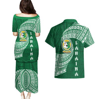 Tonga Lahaina High School Couples Matching Puletasi Dress and Hawaiian Shirt Traditional Ngatu and Polynesian Pattern LT03 - Polynesian Pride