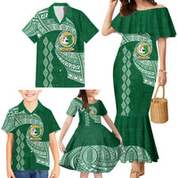 Tonga Lahaina High School Family Matching Mermaid Dress and Hawaiian Shirt Traditional Ngatu and Polynesian Pattern LT03 - Polynesian Pride