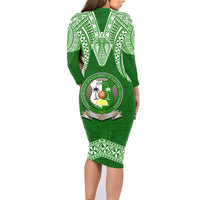 Tonga Liahona High School Family Matching Long Sleeve Bodycon Dress and Hawaiian Shirt Traditional Ngatu and Polynesian Pattern LT03 - Polynesian Pride